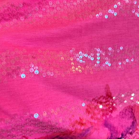 Lane Bryant Pink Sequin Blouse - Picture 2 of 6